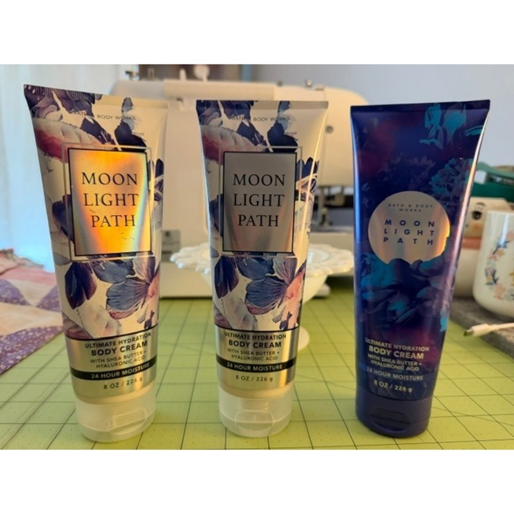 Moonlight Path Body Cream lotion, 3 bottles brand new bath and body works